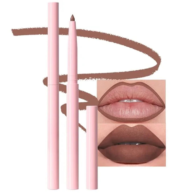 evpct Taupe Brown Matte Creamy Retractable Lip Liner Pencils for Shaping & Sculpting Lips, Lip Liner for Women Long Lastin...