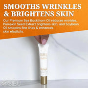 sibu Age-Defying Eye Cream, Made with Premium Himalayan Sea Buckthorn & Hyaluronic Acid (0.5 oz) – Smooths Eye Wrinkles & ...