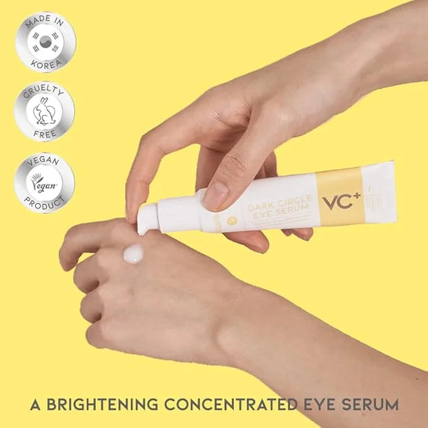 Dark Circle Remover Eye Serum, Eye Bags Treatment for Men and Women, Vitamin C, Niacinamide, Ceramide, Vegan Under Eye Tre...