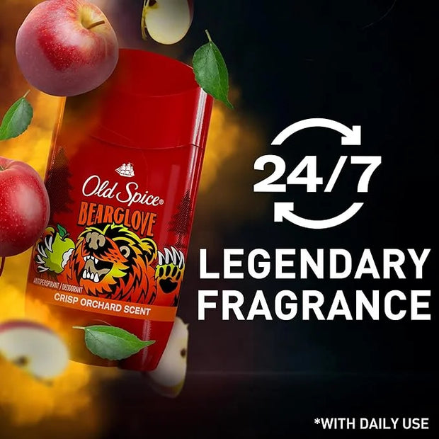 Old Spice Aluminum Free Deodorant for Men, 24/7 Odor Protection, 24/7 Freshness & Lasting Scent, Goes on Clear, Bearglove ...