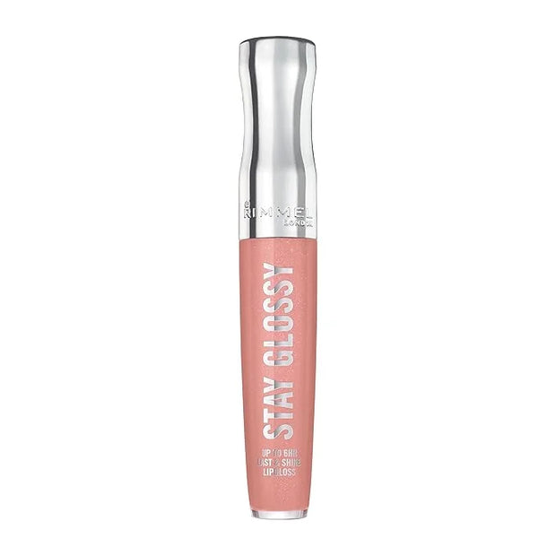 Rimmel London Stay Glossy, 450 Pink About It, Lip Gloss, Non-Sticky, Color and Shine, Up To 6-Hour Wear, Precise Applicato...