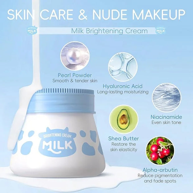 Milk Skincare Sets for Teen Girls,10IN1 Skin Care for Teens 10-12,Milk Skin Care Routine Kit for Women,Girls 10-12,Teen Sk...