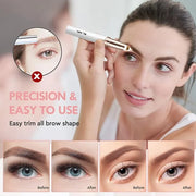 gurelax Eyebrow Hair Remover, Electric Eyebrow Trimmer for Women,Face and Eye Epilator with LED Light for Women Rechargeab...