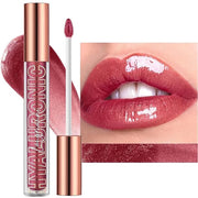 Jelly Red Lip Gloss Lipstick Lip Plumper Gloss Tinted Glitter Lipgloss Teens Moisturizing Lip Balm Lip Oil High Shine And ...
