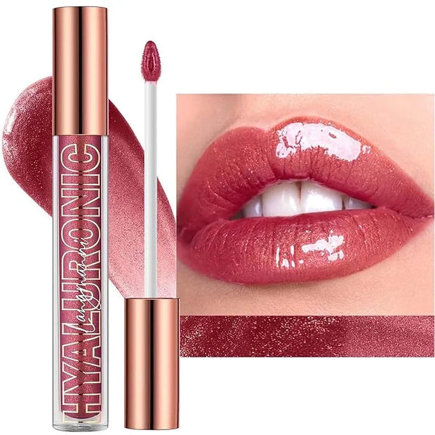 Jelly Red Lip Gloss Lipstick Lip Plumper Gloss Tinted Glitter Lipgloss Teens Moisturizing Lip Balm Lip Oil High Shine And ...