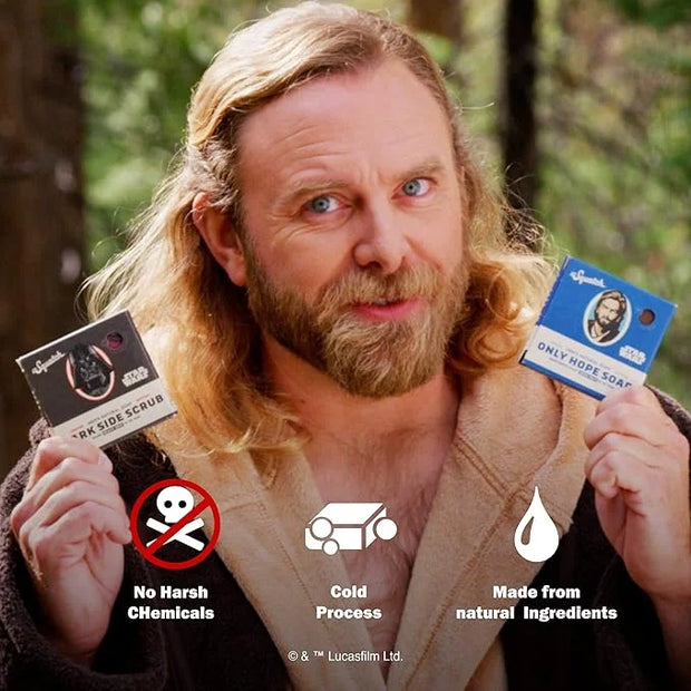 Dr. Squatch Soap Star Wars Soap Episode II - 4 Bar Bundle and Collector’s Box - Legendary Lather, Sinister Scrub, Suds of ...