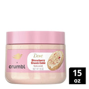 Dove Moisturizing Strawberry Crumb Cake Body Wash & Scrub Combo, 20oz Wash + 15oz Scrub, Limited Edition, Paraben & Sulfat...