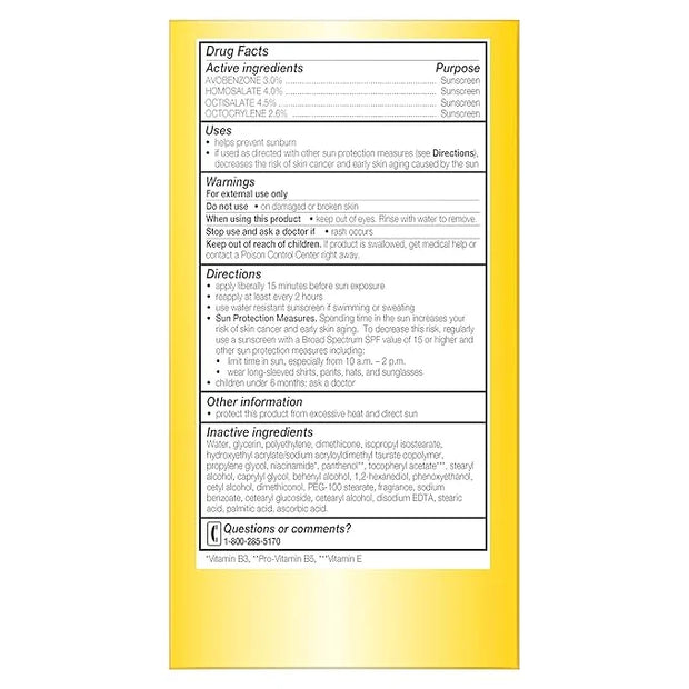 Olay Complete Lotion Moisturizer with Sunscreen SPF 15 Normal, 6.0 Fluid Ounce, 3 Count - Product Image