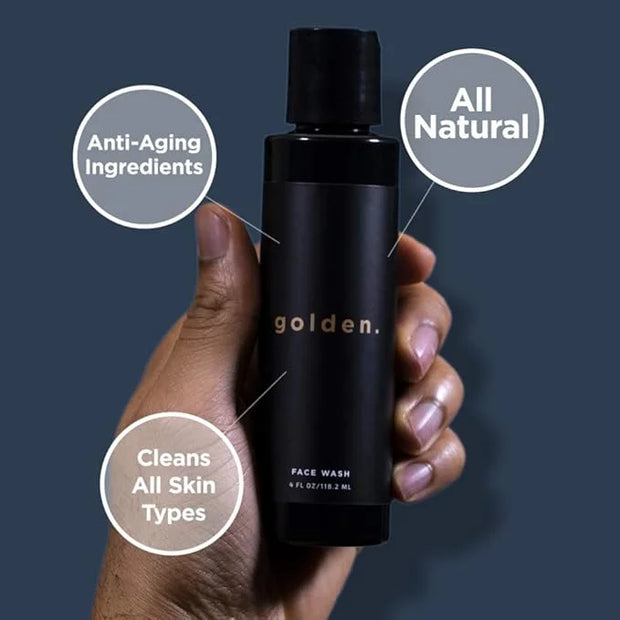 Golden Grooming Co. Complete Men's Grooming Gift Set - Beard Oil, Face & Body Wash, Shampoo, Balms, Moisturizer, Scrub & M...