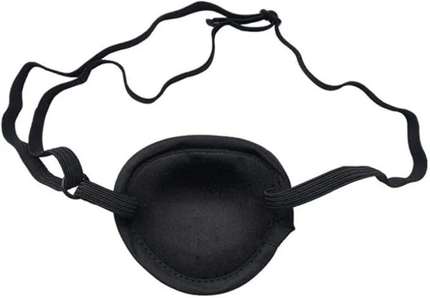 2 Pcs Adult Kid's Black Adjustable Soft and Comfortable Pirate Eye Patch Single Eye Mask for Amblyopia Lazy Eye - Product ...