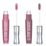 Rimmel Stay Glossy Lip Gloss Bundle - 030 Cake for Breakfast & 200 Tainted Love, .18oz Each - Product Image