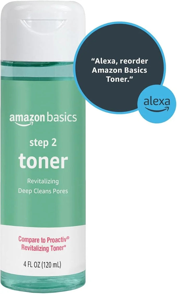 Amazon Basics 3-Step Acne Remedy System Toner, 4 Fluid Ounces, 1-Pack - Product Image