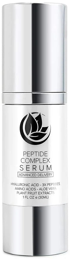 Peptide Complex Serum by Microderm GLO - Best Skin Toning, Facial Tightening, 100% PURE & NATURAL, Plump, Hydrate & Nouris...