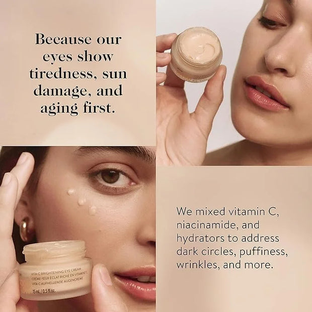 goop Beauty Vitamin C Eye Cream | Color Correcting Cream for Dark Circles | Helps Smooth Wrinkles & Depuff Eyes | 0.5 fl o...