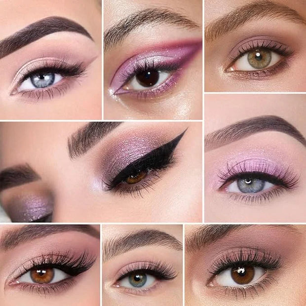 16Colors Light Purple Pink Brown Basics Matte Eyeshadow Palette,Eye Shadow Travel Makeup Palette all in one Long Lasting W...