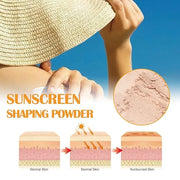 Mineral Powder Sunscreen, Powder Sunscreen for Face,Mineral SPF 50 PA+++ Sunscreen Powder,Long-Lasting Lightweight Breatha...