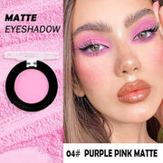Monochrome Matte Eyeshadow Makeup Palette, Highly Pigmented Purple Pink Eyeshadow Palette, Matte Pressed Powder Eye shadow...
