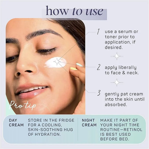SpaLife Hydrating + Repairing Day to Night Cream Duo – Day & Night Cream Set – For Dry Skin, Fine Lines & Wrinkles, Firmin...