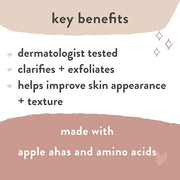 The Honest Company Honest Mama's Gotta Glow Face and Body Wash | Pregnancy Safe Clarifying + Exfoliating AHA Cleanser | 8 ...