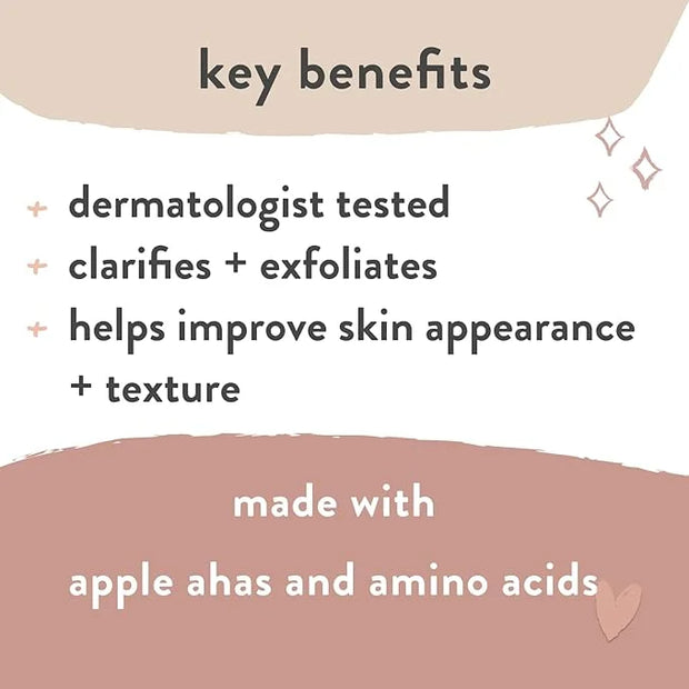 The Honest Company Honest Mama's Gotta Glow Face and Body Wash | Pregnancy Safe Clarifying + Exfoliating AHA Cleanser | 8 ...