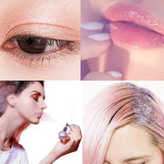 Highlighter Powder Spray, Ksndurn Ivory White Glitter High Gloss Spray - Shimmer Sparkle Powder Makeup Spray - Product Image
