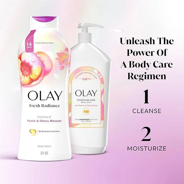 Olay Body Wash for Women, Fresh Radiance, Refreshing & Renewing, Made with Plant Based Cleansers, B3 Botanical Complex, Fo...