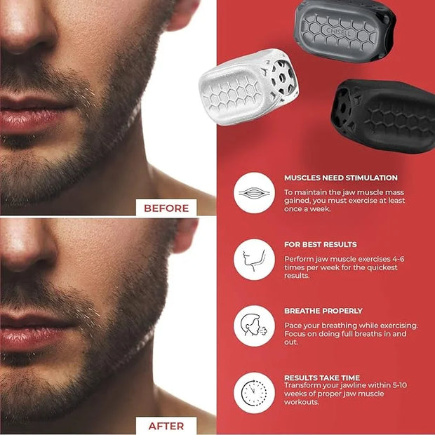 Jaw Exerciser, Bite Block for Tough Bite, Jawline - Product Image