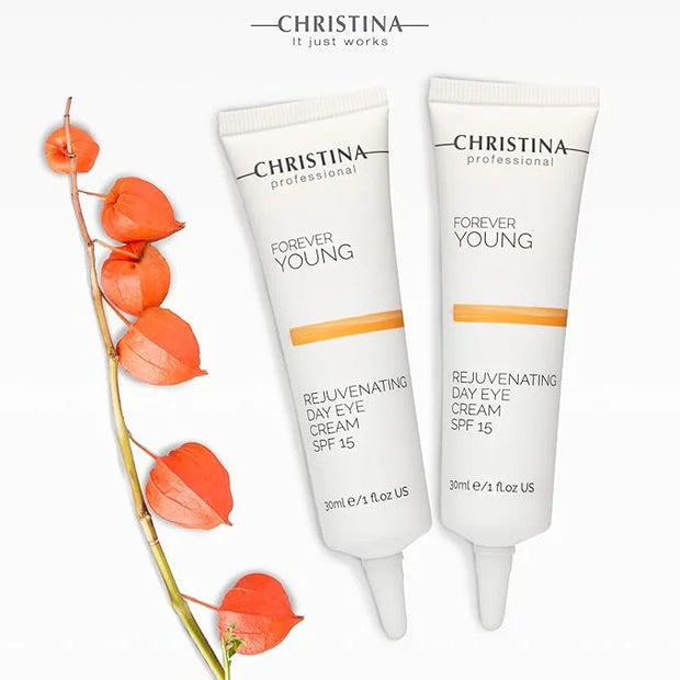 '-CHRISTINA- Forever Young Eye Cream with SPF 15 | Cream with Vitamin K Hydrates, Rejuvenates, Revitalizes the Skin 30ml -...