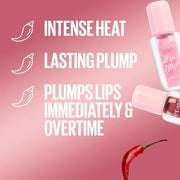 Lip Plumper Gloss, Plumping Lip Gloss with Chili Pepper, Blush Blaze/Peach Fever/Red Flag/Mauve Bite/Pink Sting/Hot Honey/...