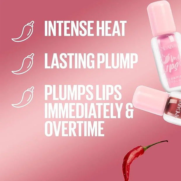 Lip Plumper Gloss, Plumping Lip Gloss with Chili Pepper, Blush Blaze/Peach Fever/Red Flag/Mauve Bite/Pink Sting/Hot Honey/...