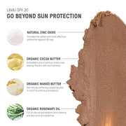 Raw Element Ultra-Moisturizing Tinted Face Cream, Non Toxic Mineral Face Sunscreen, Daily Tinted Moisturizer, Non-Nano Zin...