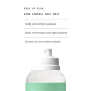Versed Back-Up Acne Control Body Mist - All Over Blemish Spot Treatment + Salicylic Acid Spray with Tea Tree Oil & Witch H...