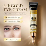 Hunqian 24K Gold Eye Cream - Anti-Aging, Reduce Wrinkles, Dark Circles & Puffiness, with 24K Gold Particles & Premium Ingr...