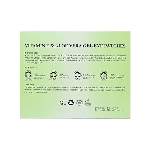 Under Eye Patches for Dark Circles,Puffy Eyes,20 Pairs Face Masks SkinCare With Vitamin E and Aloe Vera Gel for Rejuvenate...