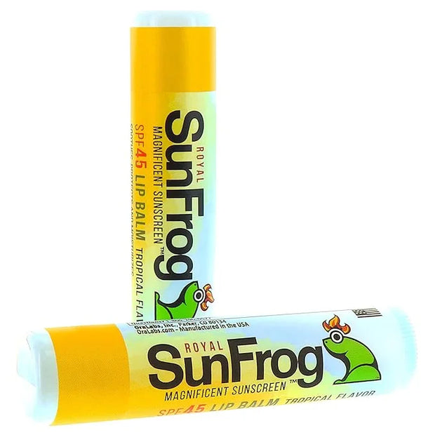 Royal SunFrog | 2-Pack Tropical Lip Balm with SPF 45 Sun Protection | Protects, Soothes, and Moisturizes with Vitamin E an...