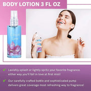 Bath & Body Care Travel Set - Home Spa Set with Body Lotion, Shower Gel and Fragrance Mist, Personal Body Care Travel Set ...