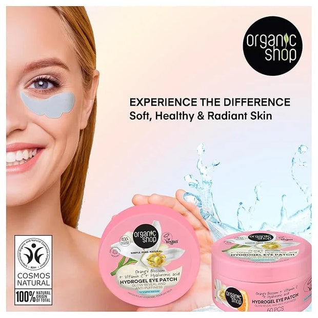 Hyaluronic Acid & Vitamin C Hydrogel Eye Patches for Dark Circles, Anti Puffiness, Deep Hydration, Fight Wrinkles & Fine L...