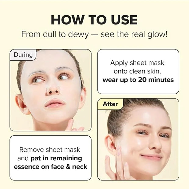 I DEW CARE Glass Skin Face Mask Variety Pack - Let's Get Sheet Faced | For Perfect Care Routine, 2 Week Intense Korean Fac...