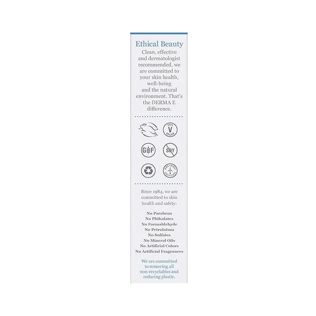 Derma E Hydrating Eye Cream – Firming and Lifting Hyaluronic Acid Treatment - Under Eye and Upper Eyelid Cream Reduces Puf...
