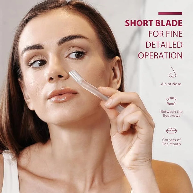 SINAHET Dermaplaning Tool (12 Count), Professional Face Razors for Women, Facial and Eyebrow Hair Removal, Gentle Skin Exf...