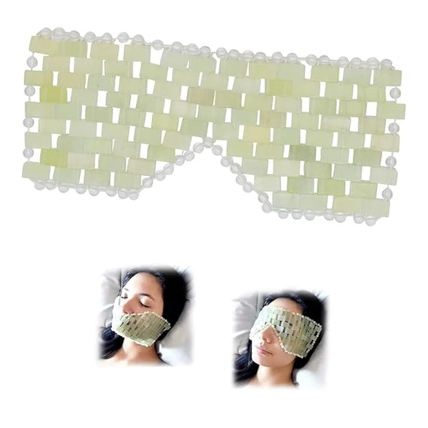 Face Mask, Relief Eye Mask, Natural stone Eye Mask, Skin Care Massage Tool for Swollen, Eliminate Wrinkles, Dark Circles -...