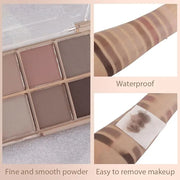 evpct 10 Colors Matte Nude Eye Shadow Palette Makeup for Older Women, Nude Brown Pink Cocoa Taupe Mauve Neutral Matte Crea...