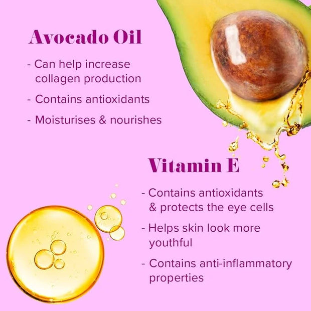 Cosmetics Eye Cream, Anti-Aging Brightening with Vitamin E, Anti-Wrinkle for Dark Circles and Puffy Eyes, Hydrates, Bright...
