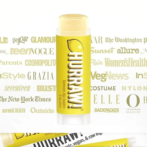 Hurraw! Lemon Lip Balm, 2 Pack: Palm