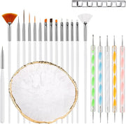 22 Pack Resin Art Palette, Makeup Mixing Palette,