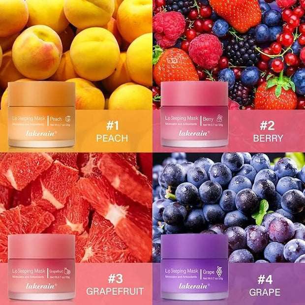 2Pcs Lip Glowy Balm and Lip (Grapefruit)