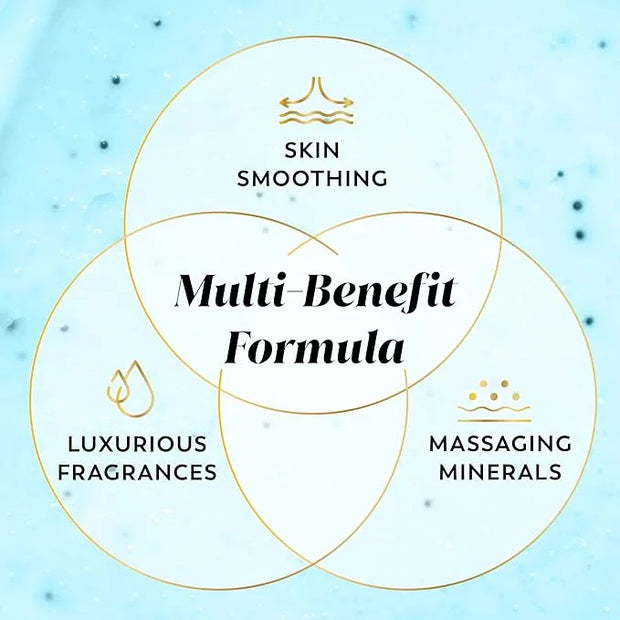 Olay Body Indulgent Mineral Scrub, Skin Exfoliating & Massaging Pearls, Nourishing Soft & Gentle Formula, Renewing BHA, Vi...