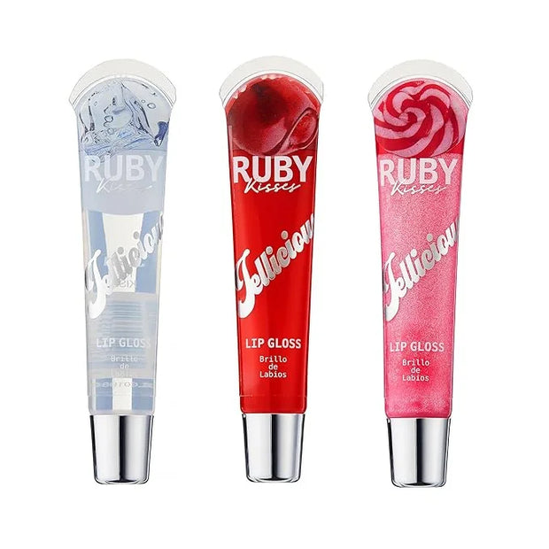 Ruby Kisses Jellicious Mouth Watering Lip Gloss (JLG01&JLG03&JLG06) Long Lasting Shine - Product Image