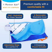 Heated Eye Mask | Moist Heat Compress Relief for Dry, Pink Eyes | Microwave Activated Therapy - Product Image