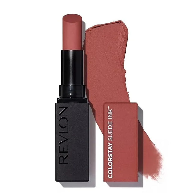REVLON Lipstick, ColorStay Suede Ink, Built-in Primer, Infused with Vitamin E, Waterproof, Smudge-proof, Matte Color, 003 ...